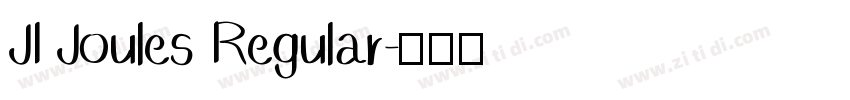 JI Joules Regular字体转换